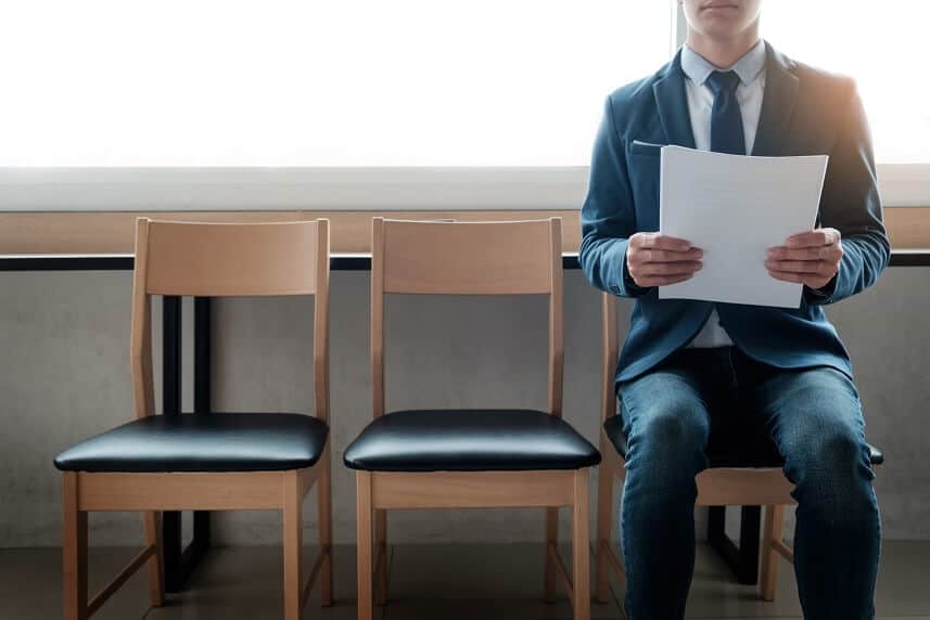 Employee Recruiting & Retention - Person Waiting for Interview