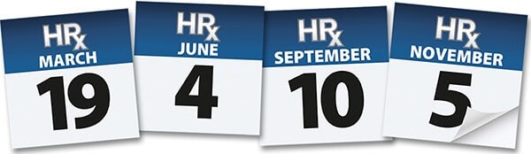 Human Resources Education HRx Calendar Dates