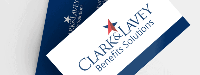 Clark and Lavey Benefits Solutions Inc New Logo Rebrand on Business Card